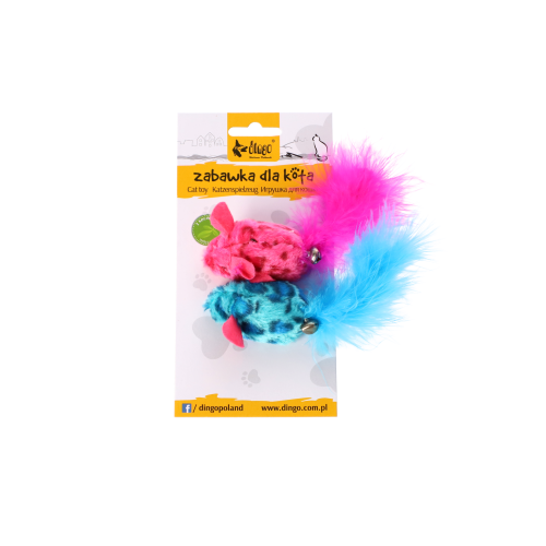 Zabawka kolorowe myszki dla kota