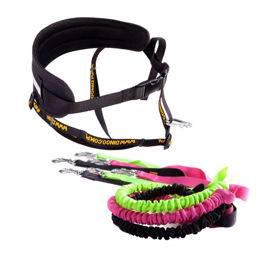 Komplet do biegania z psem pas+smycz z uchwytem