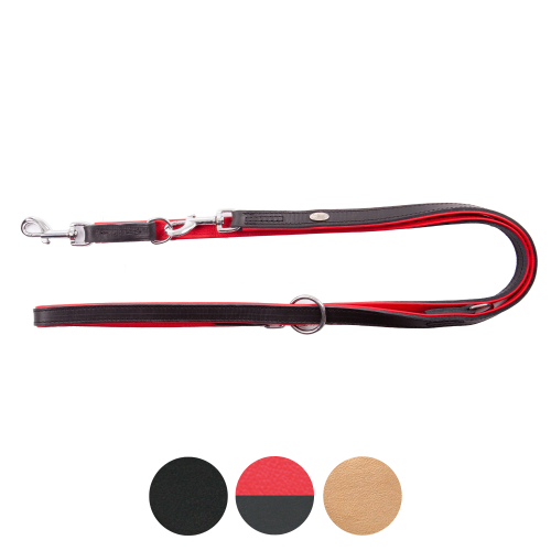 Smycz przepinana ze skóry dla psa EXCLUSIVE - warianty