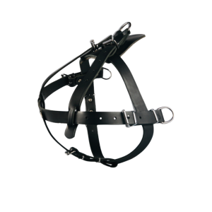 Leather tracking and pulling harness for dog CLASSIC