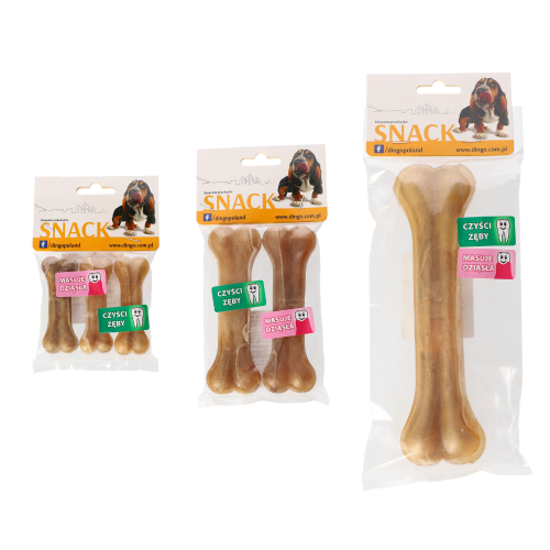Przysmak dla psa naturalna kość prasowana