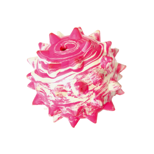 Piłka aportowa z kolcami z twardej gumy