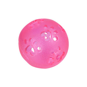 Openwork ball with paws PINK