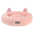 Różowe, okrągłe legowisko HUGME