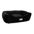 Czarne legowisko prostokątne HUGME