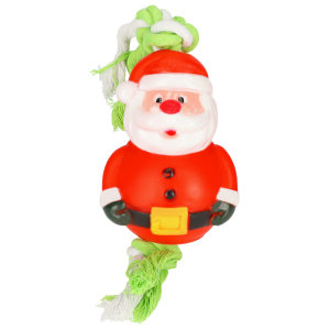 Santa Claus Christmas rope dog toy