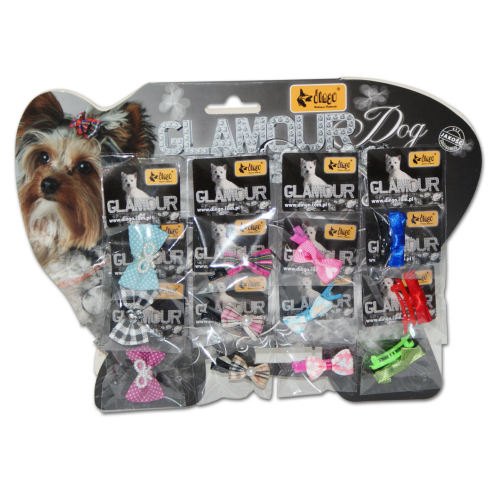 Kokardki ze spinką dla psa GLAMOUR