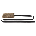 Faux fur jerky with long bungee handle