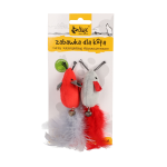 Cat toy MICE with feathers LOVE