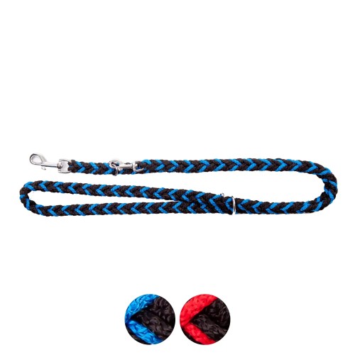 Smycz przepinana z linki dla psa - zaplatana w warkocz