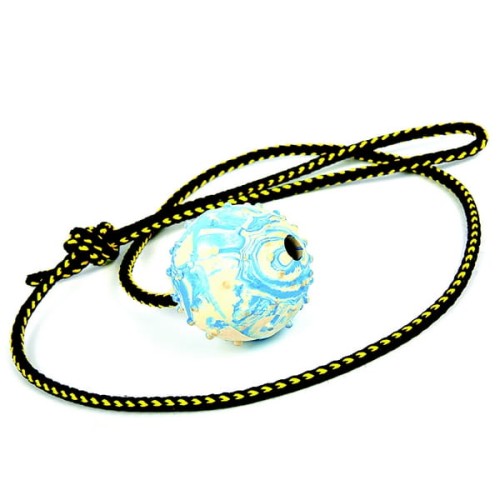 Piłka aportowa ze sznurkiem 100 cm